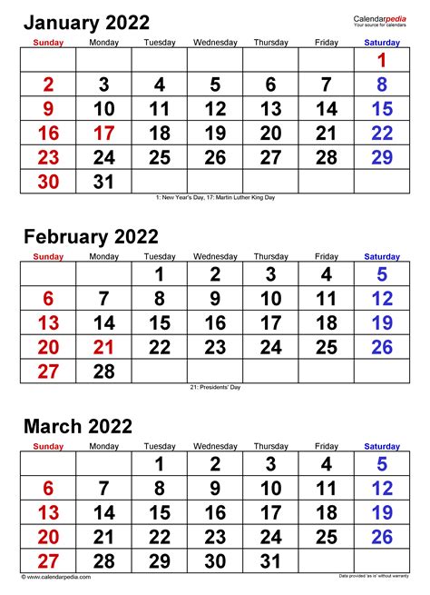 Cua Calendar Spring 2022